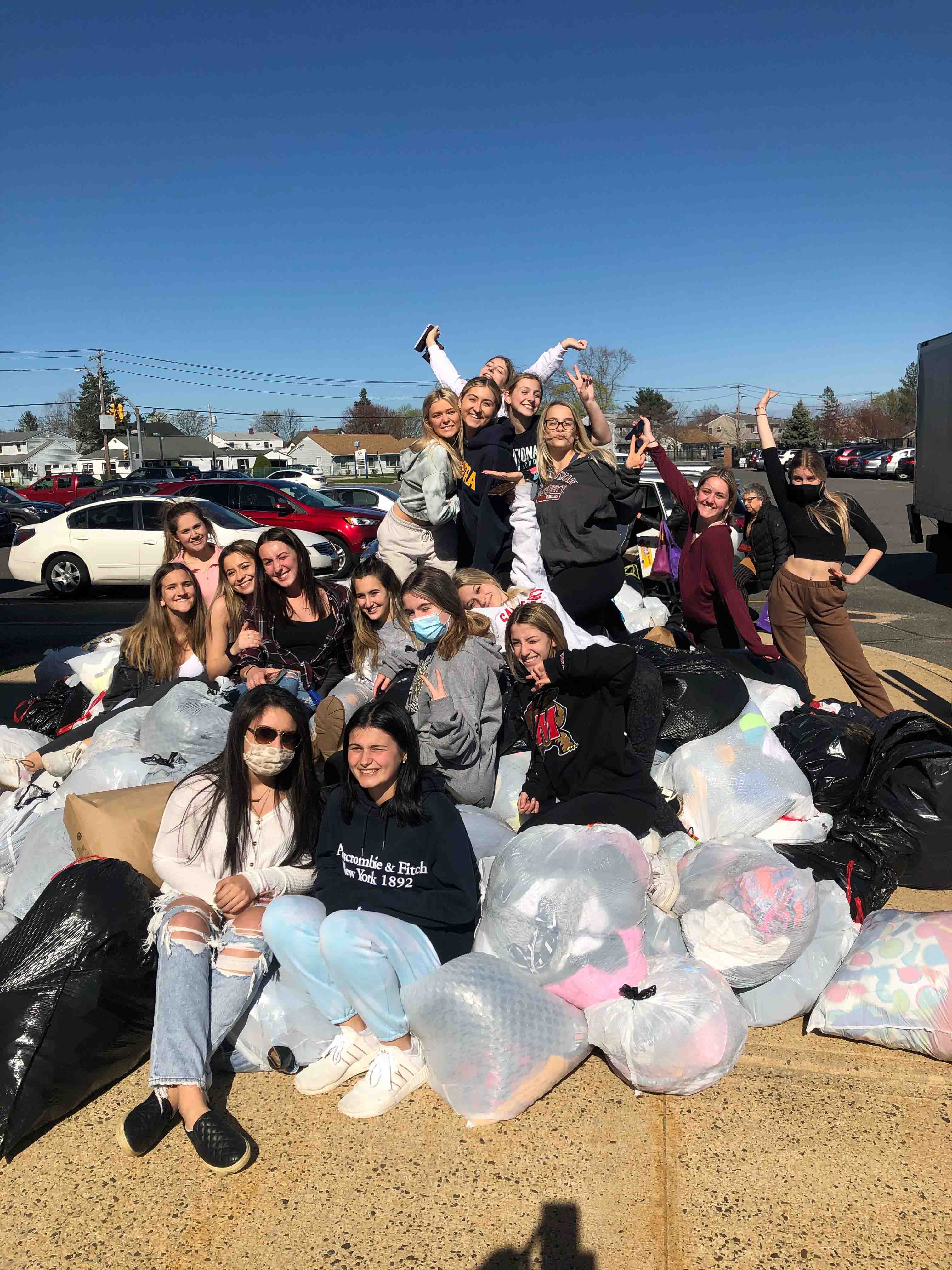 Neighborhood donation drop-off event