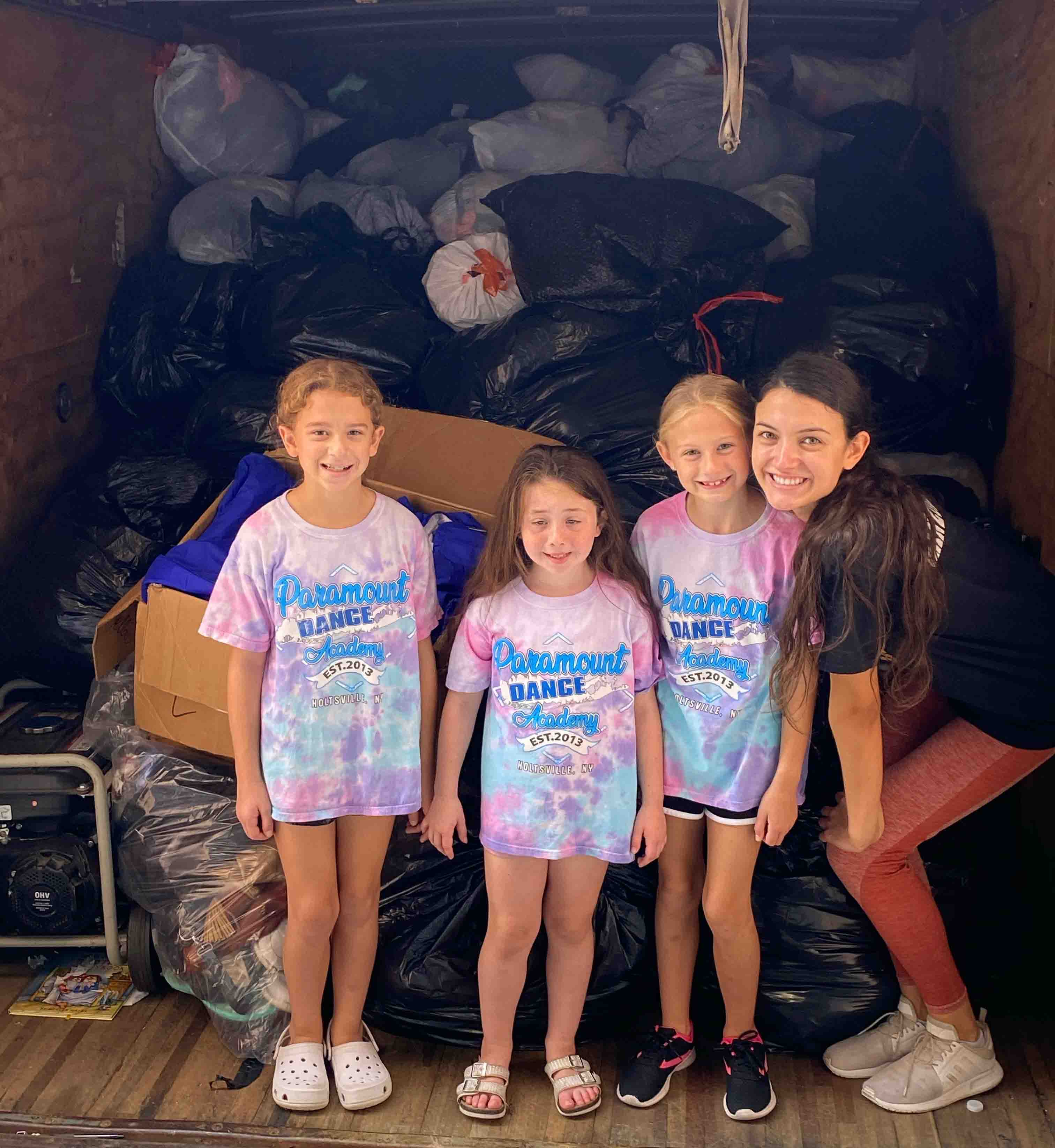 Donors contributing gently used clothes