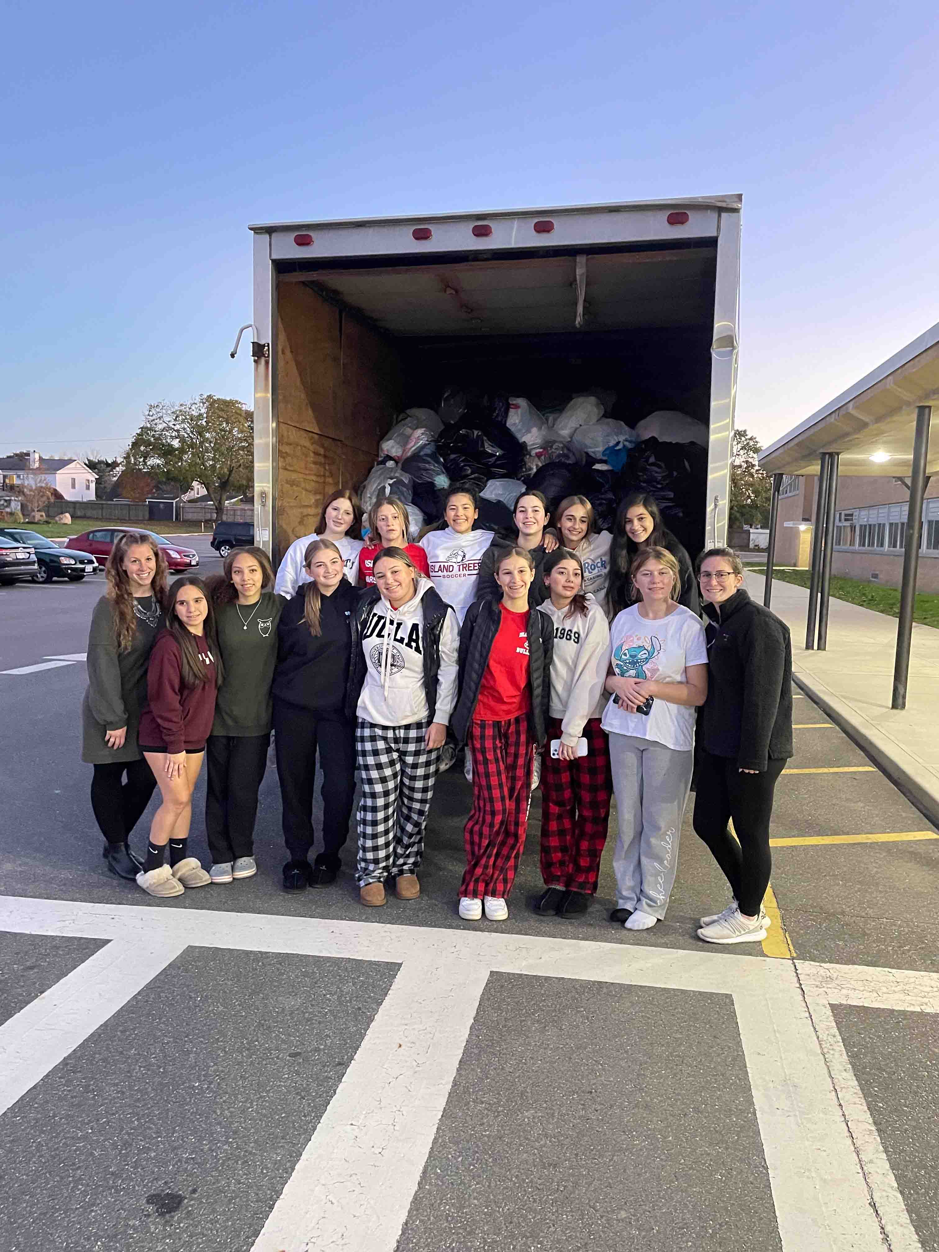 Organizing clothing for donation