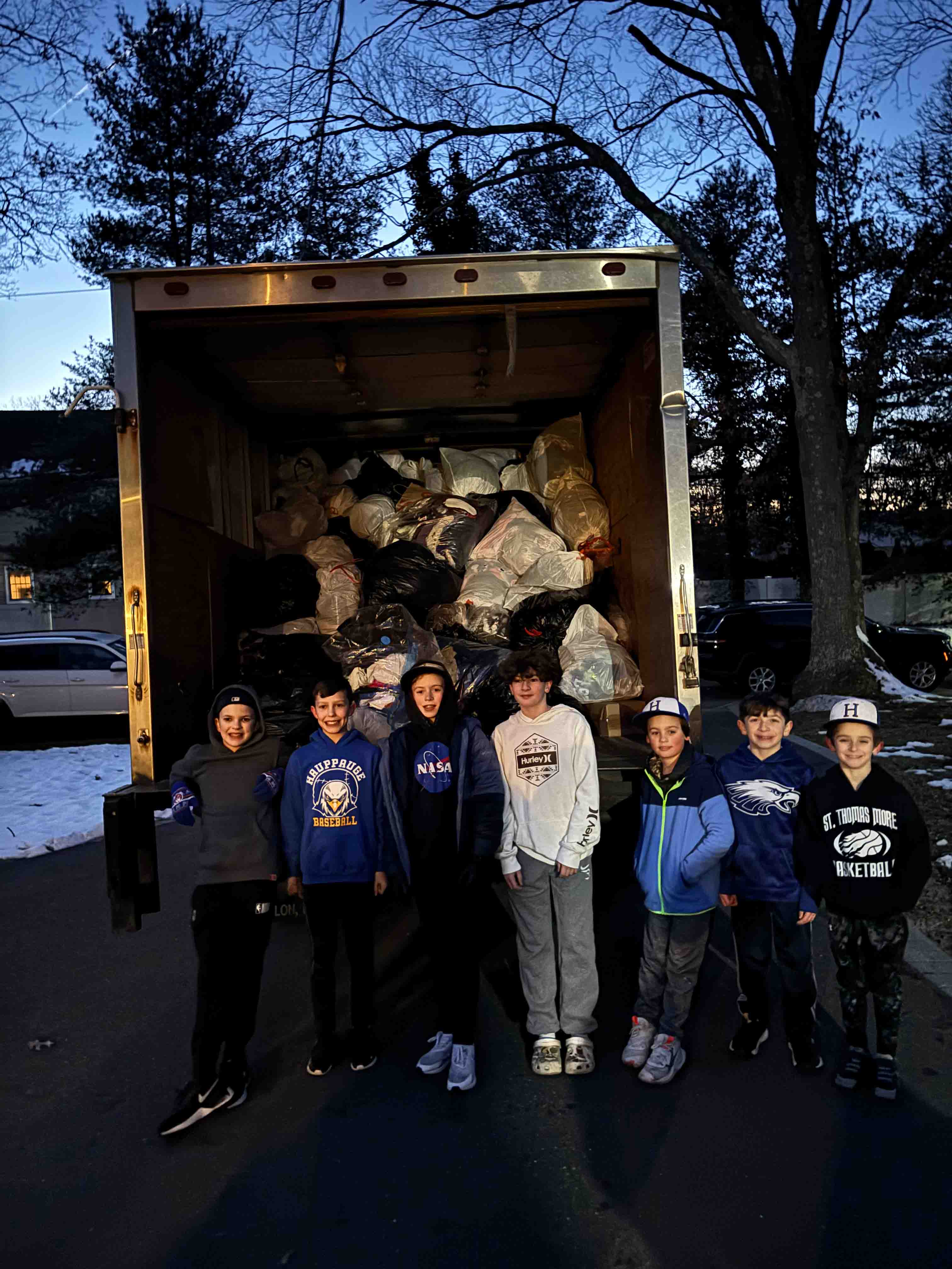 Youth group raising money with clothing