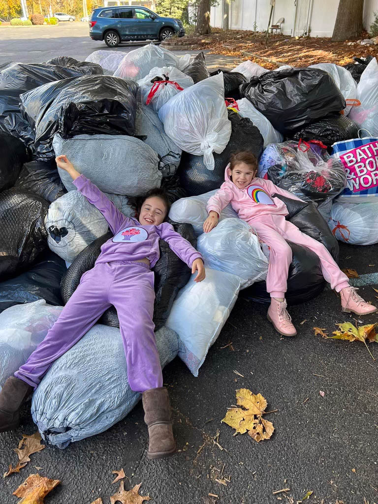 School collecting secondhand clothing